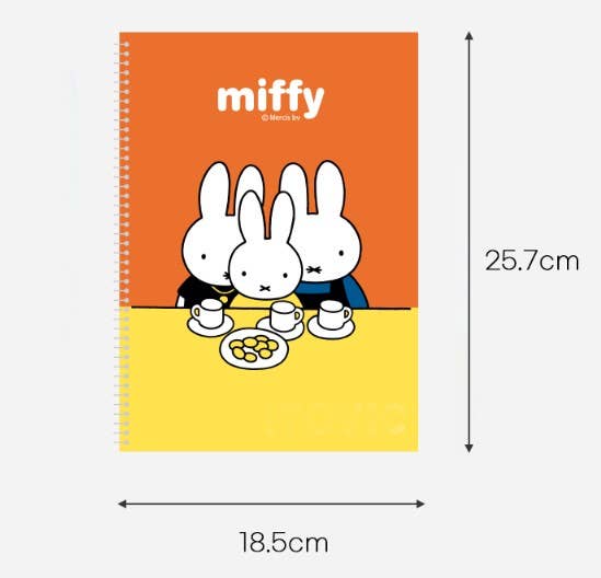 Miffy One-Ring Study Notebook (Ruled)