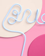 XL Blue Bride Straw | Bachelorette Party Supplies
