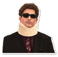 Christopher Moltisanti Neck Brace The Sopranos Sticker