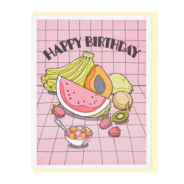 Fresh Fruits Birthday Card