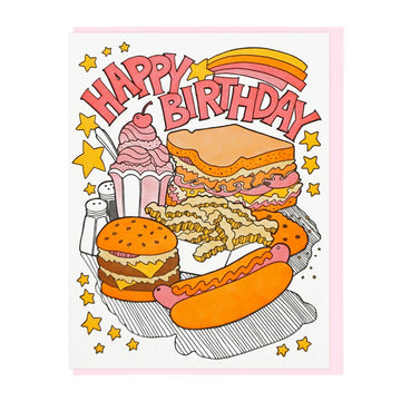 Birthday Fast Food Card