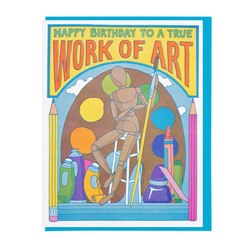 Work of Art Birthday Card