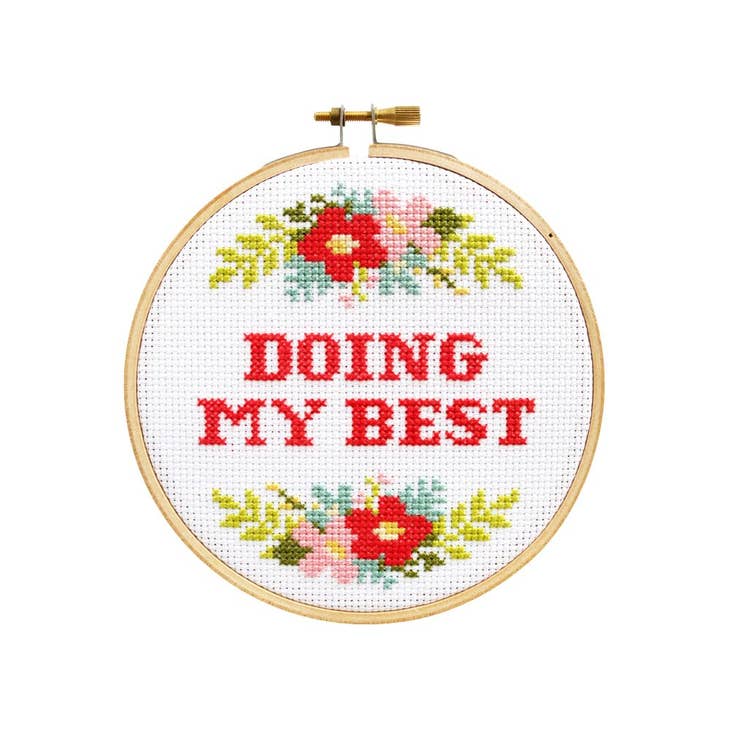 Doing My Best Cross Stitch Kit
