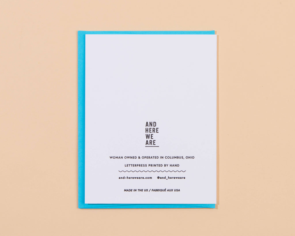 Dad You Rock Birthday Letterpress Greeting Card