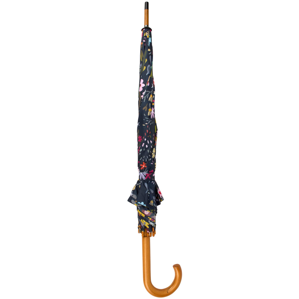 Dark Floral Umbrella
