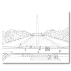 Color Washington DC coloring book