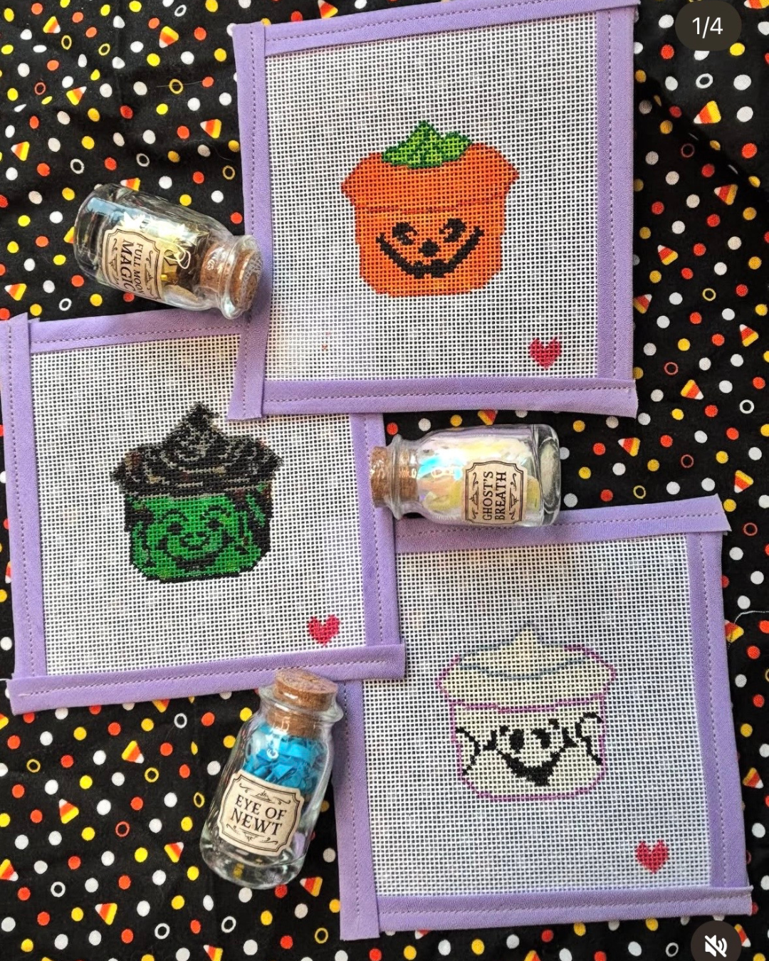 Intro to Needlepoint: Halloween Treat Bucket