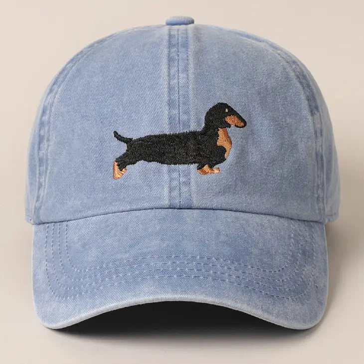Dachshund Embroidered Dad Cap