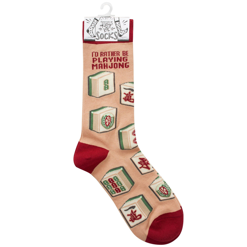 Rather Be Playing Mahjong Socks