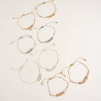 7.25 Inch Metal Puffy Mama Mini Pendant Bracelet