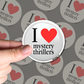 I <3 Mystery Thrillers Sticker