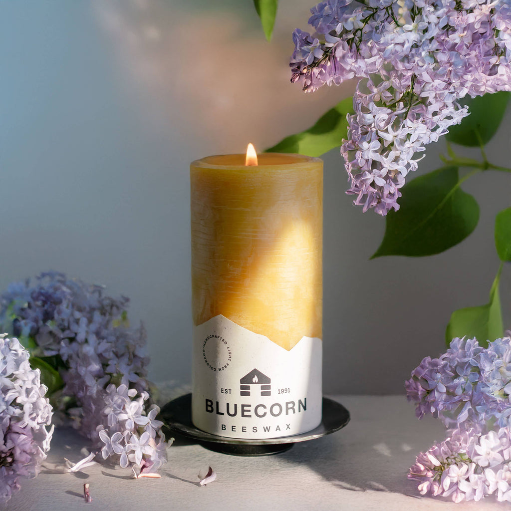 Pure Beeswax Pillar Candles – Handmade in USA