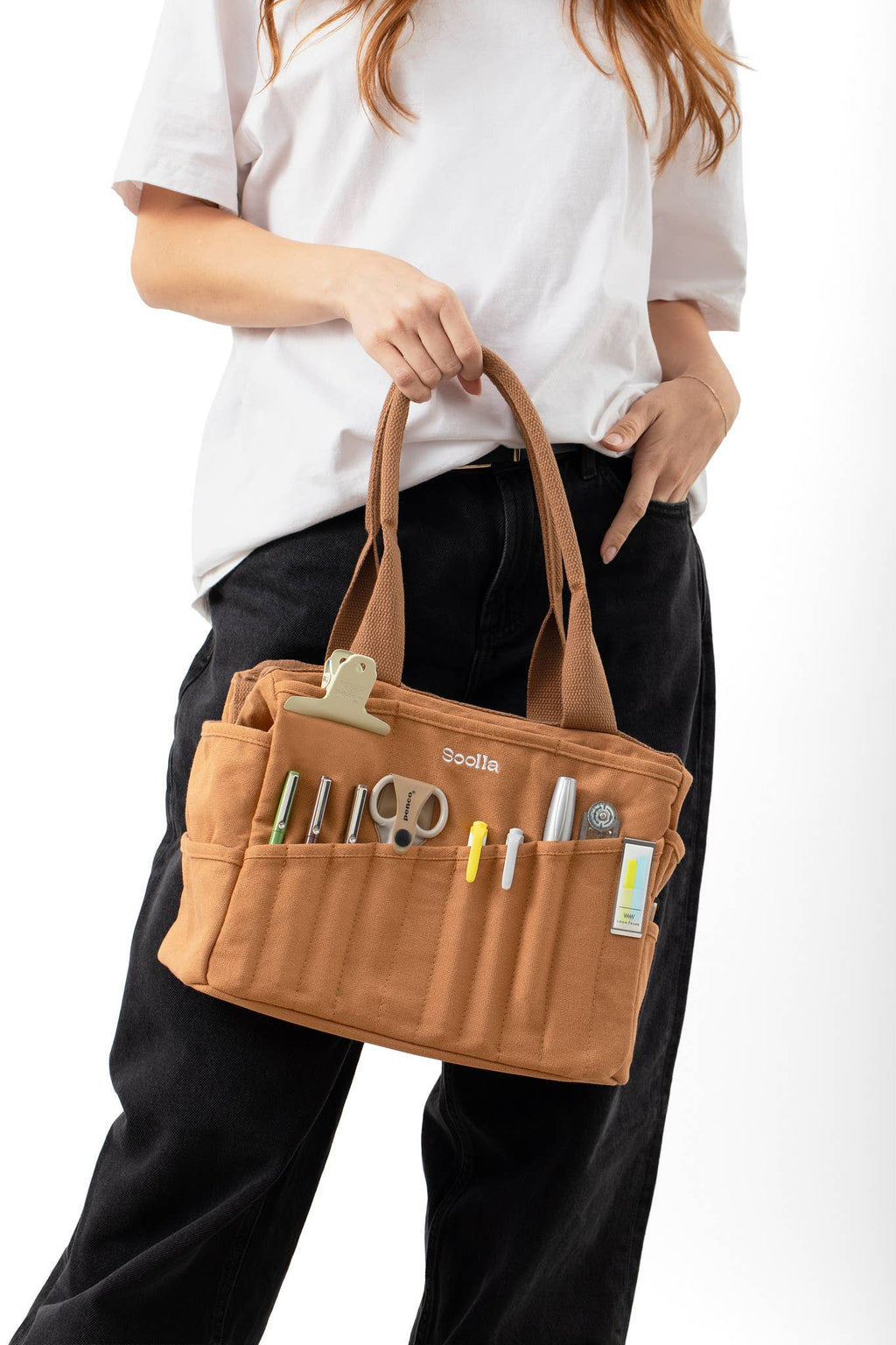Soolla Studio Artist Bag, Sangria, Knitting Crochet Yarn Bag