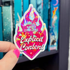 This Kindle Contains Explicit Contact Holographic Sticker