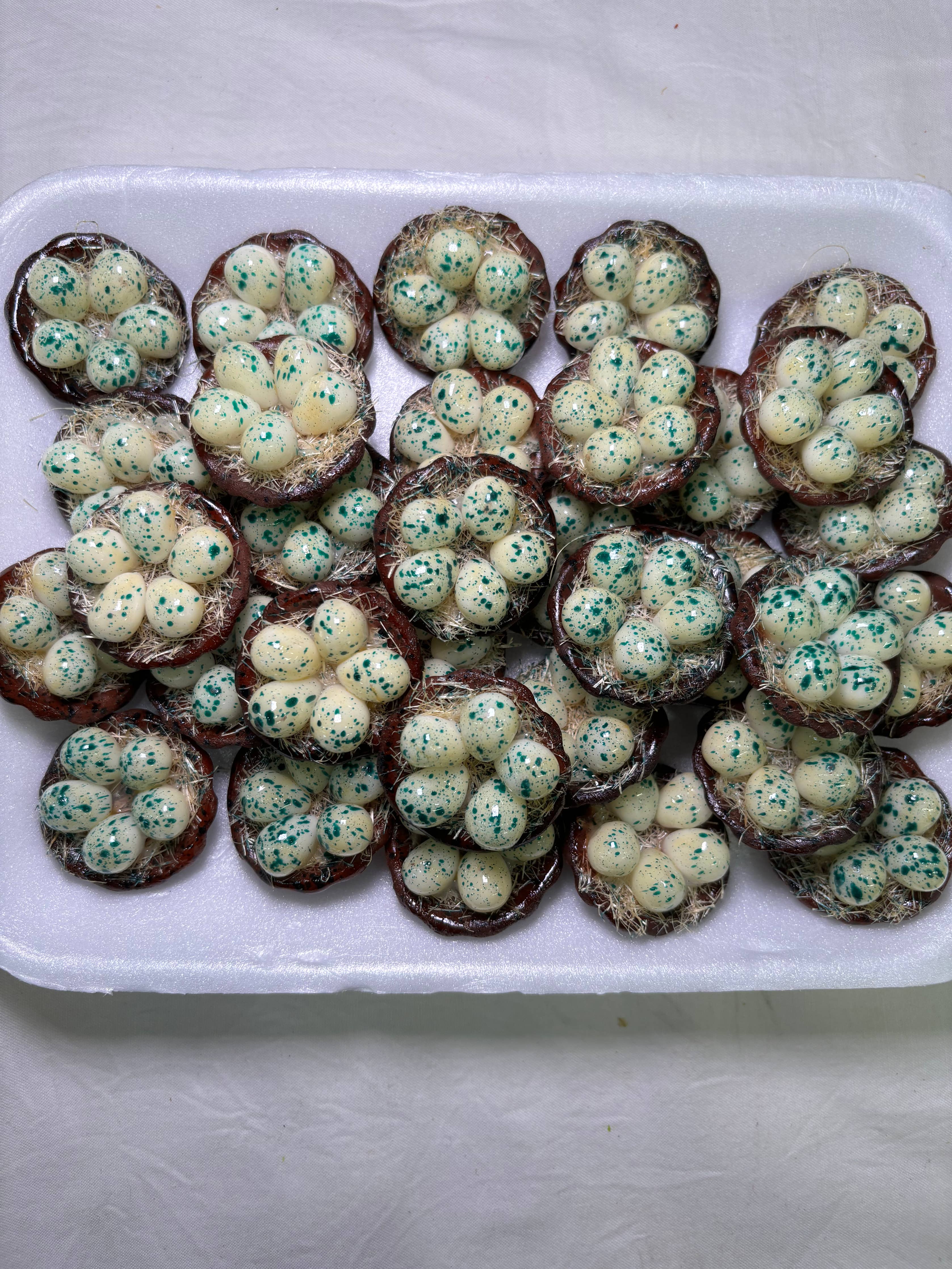 Quail Eggs Kitchen Magnet