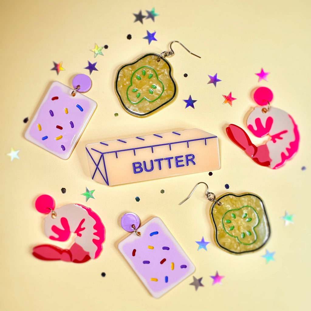 Pastel Sprinkle Tart Earrings