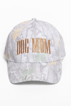 DOG MOM embroidery Camo Print 5 Panel Baseball Cap