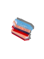 Hand-painted Book Stack Claw Hair Clip