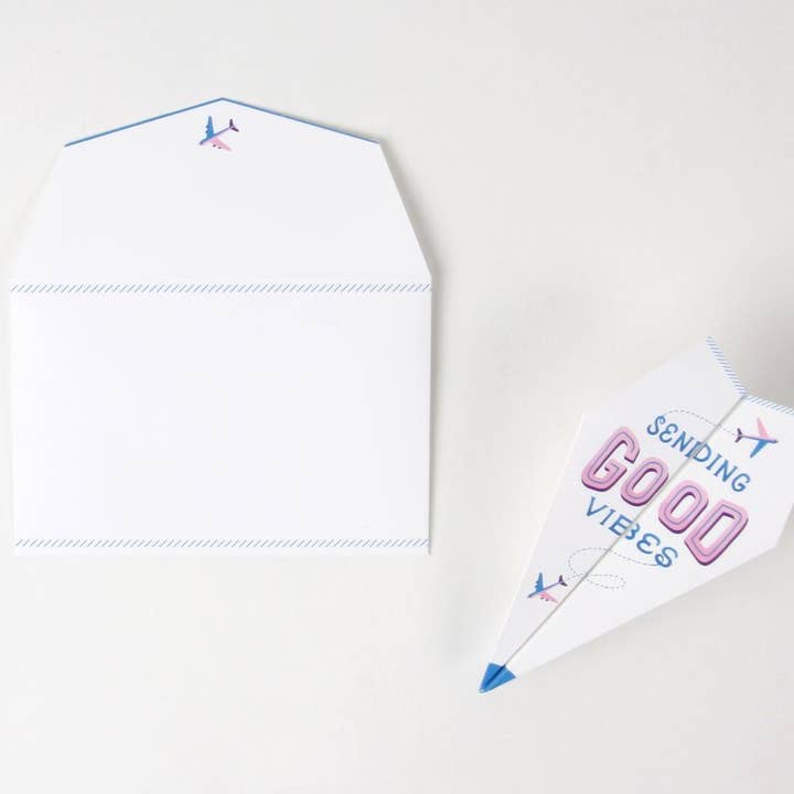 Paper Airplane Card