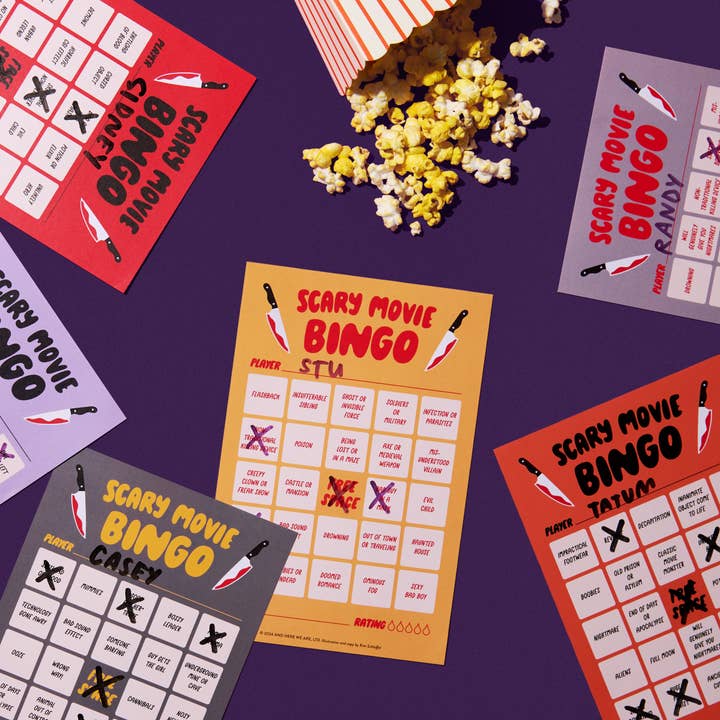 Movie Night Bingo - Scary Movie