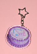 Sagittarius Glitter Horoscope Cake Keychain