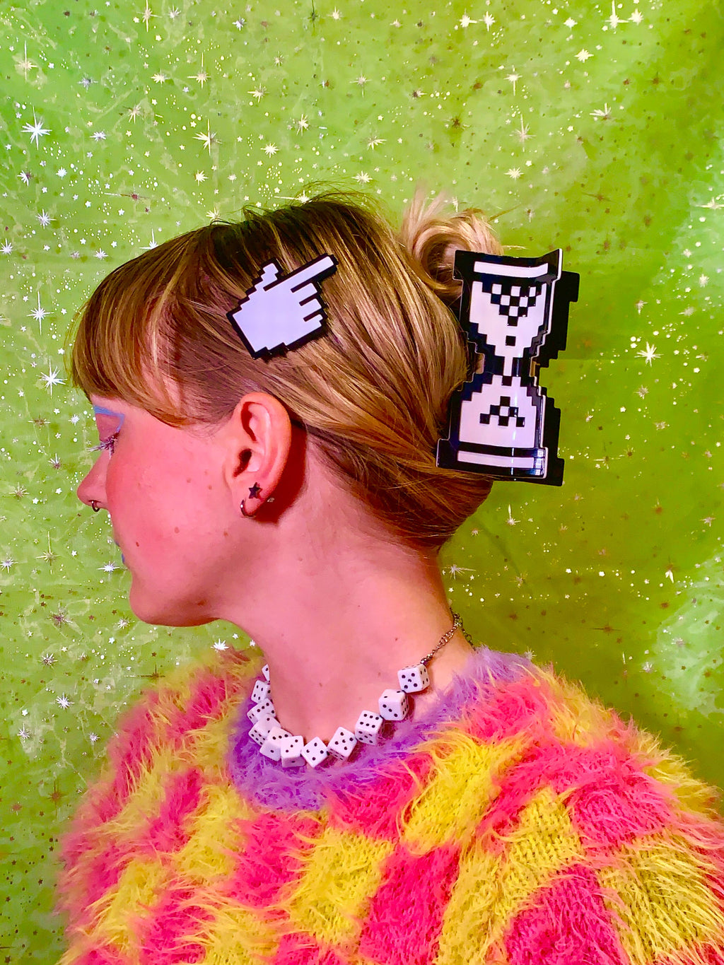 Y2K Timer Hair Claw