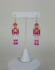 Pink Nutcracker - Holiday Earrings