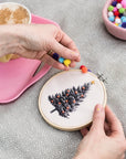 Christmas Tree Embroidery Hoop Kit