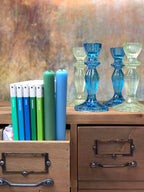 Cool Glass Candle Holders Set