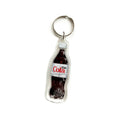 Diet Coke Cola Liquid Glitter Sparkle Acrylic Keychain