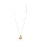 Enamel Easter Egg Locket Pendant Necklace