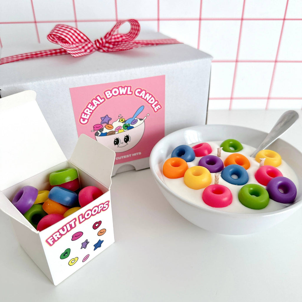Cereal Bowl Candle | Fruit Loops Bowl Candle