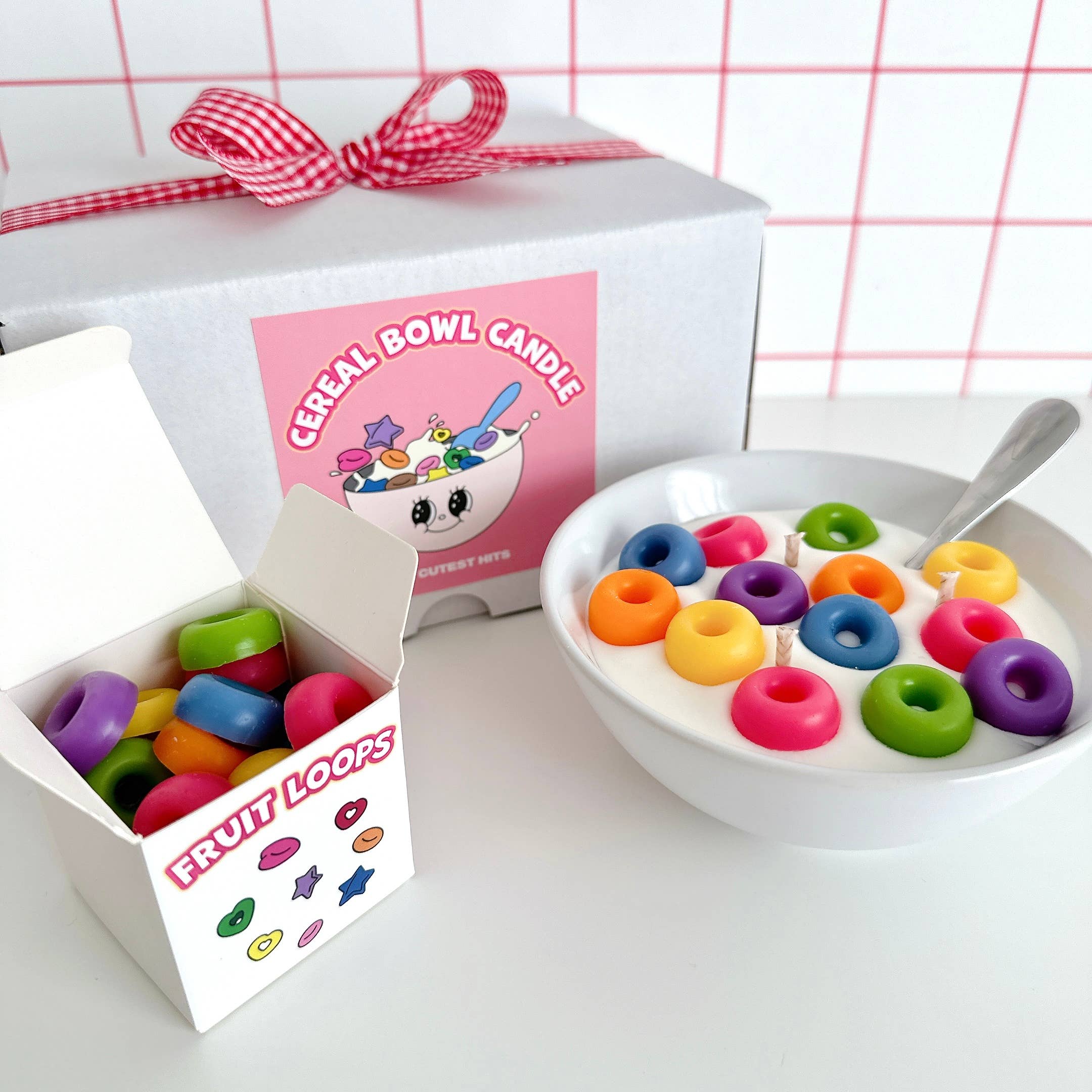 Cereal Bowl Candle | Fruit Loops Bowl Candle