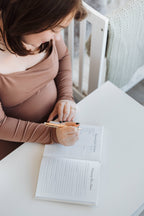 Linen Pregnancy Journal, Baby Shower Gifts, New Mom Gift