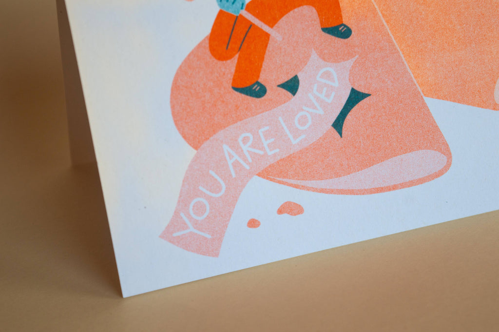You are Loved Fortune Cookie A6 Card