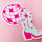 disco cowgirl sticker