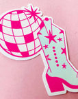 disco cowgirl sticker