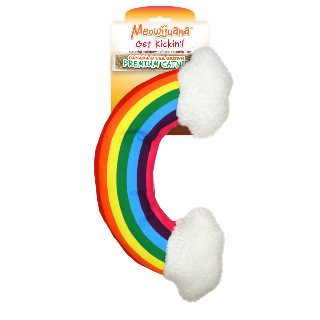 Get Kickin' Rainbow Kicker Refillable Cat Toy