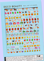 Nail Art Stickers - Sunflower Farm