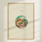 Vintage Discoball/Mirrorball Art Print