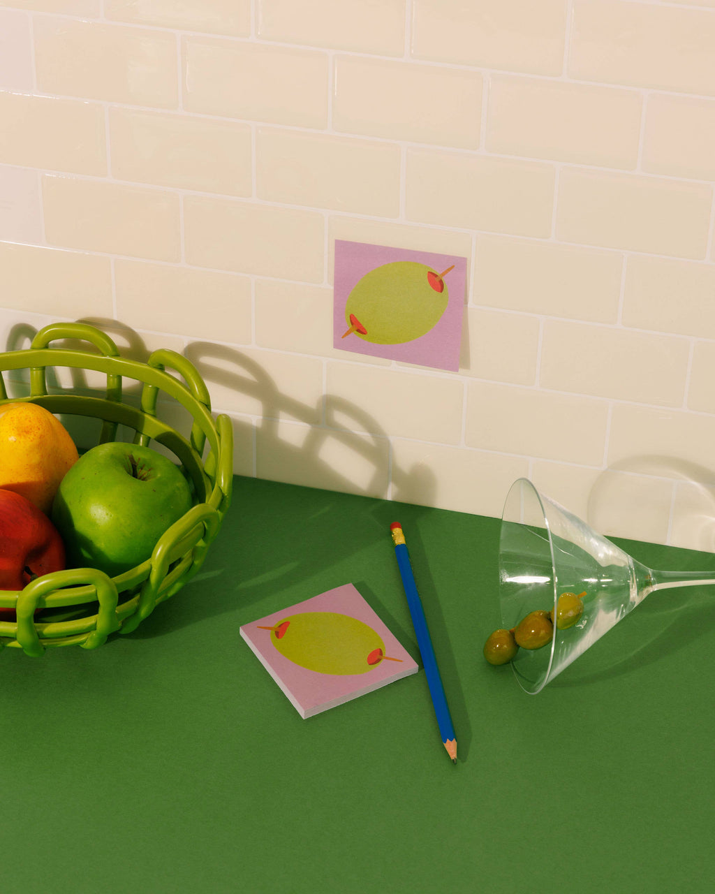 Lunch Notes - Deli + Olive Sticky Note 2 Pack