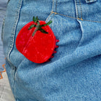 Midi Tomato Hair Claw Clip