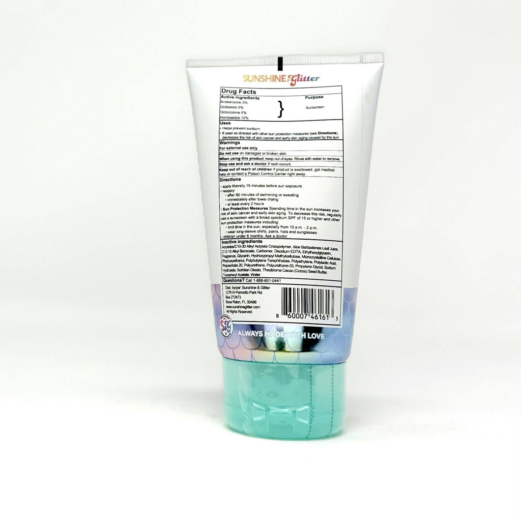 S&G Mermaid Biodegradable Glitter SPF 50 TUBE
