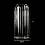 Stripes Clear Bud Vase