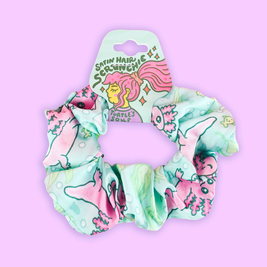 Axolotl Hair Scrunchie, Cute Hair Accessories, Hair Ties