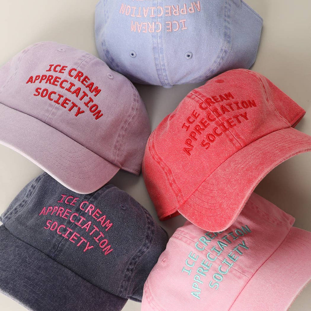 ICE CREAM APPRECIATION SOCIETY Embroidered Baseball Cap