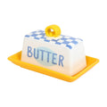 Blue Check Butter Dish | Mothers Day Gifts |