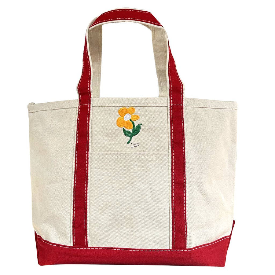 Deerest Darlin' Big Canvas Tote Bag Vintage Inspired