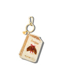 Hand-painted Recipes Book Bag Charm + Keychain