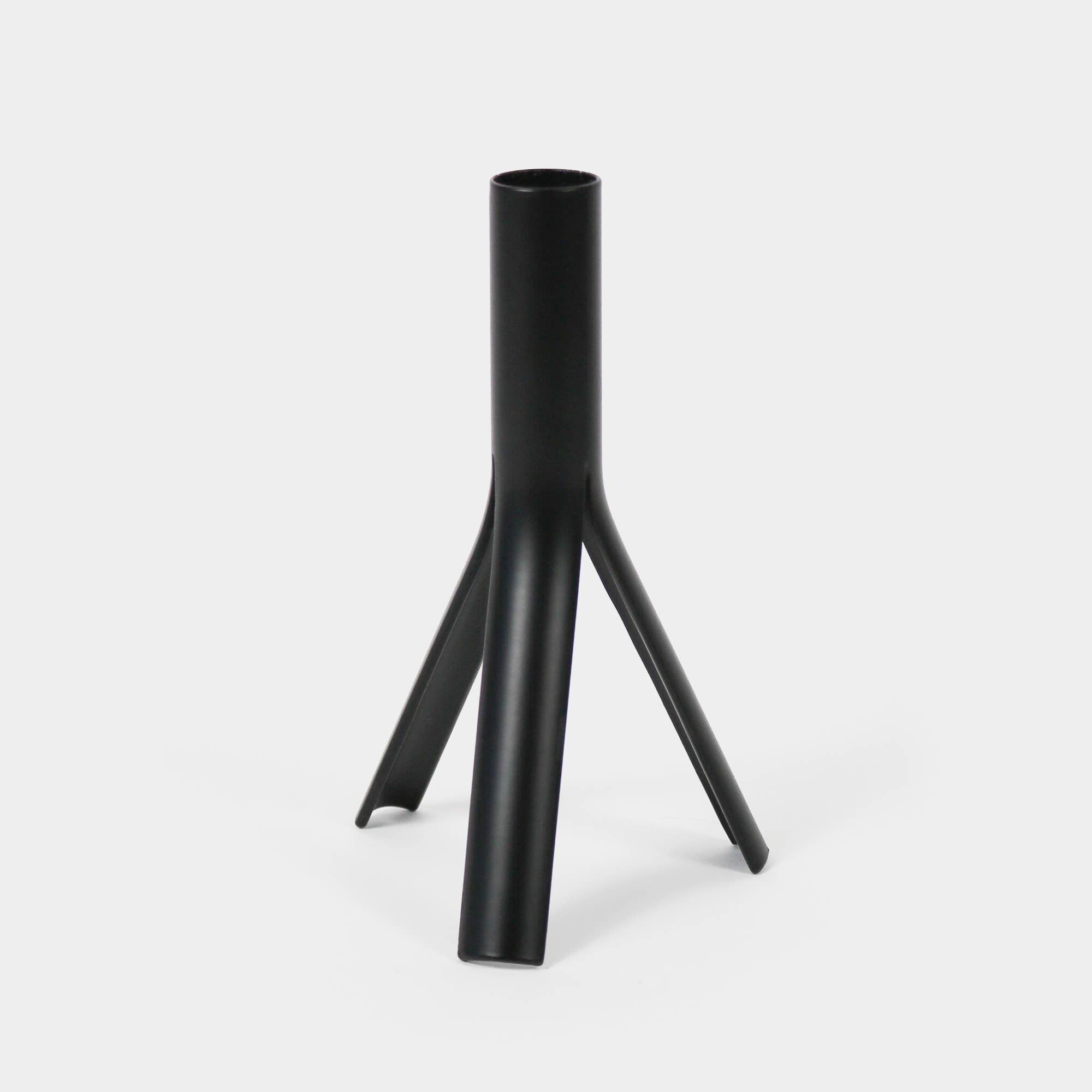Rocket Taper Candle Holder by Lex Pott - 6.5"H, Black, steel
